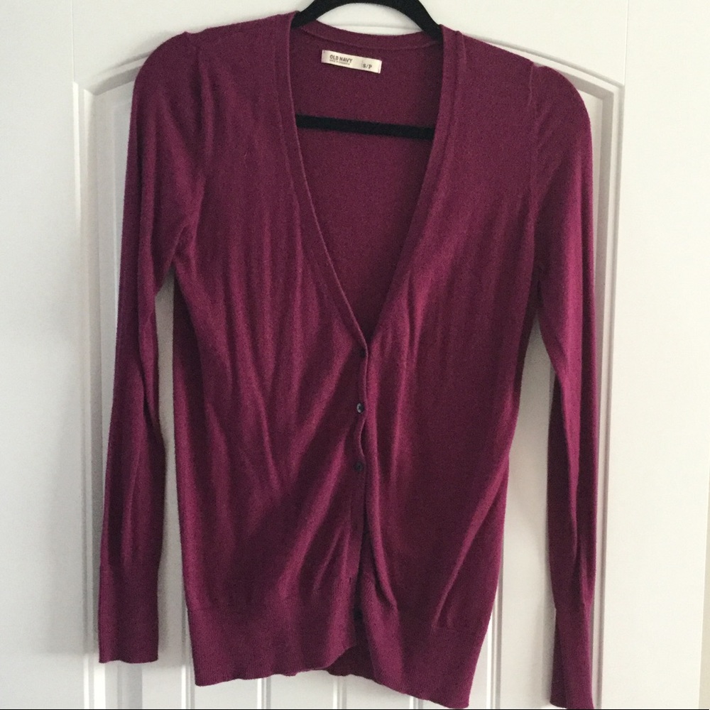 Fuchsia Cardigan Sweater